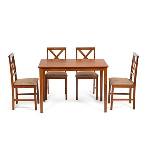 Обеденная группа Хадсон (стол + 4 стула) id 13831 Espresso арт.13831 в Соликамске